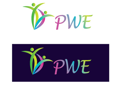 Pwe (Human Empowerment Logo design ) brand name design icon illustration logo logo deisgn logo deisgn desgn logotpye logo design branding typography