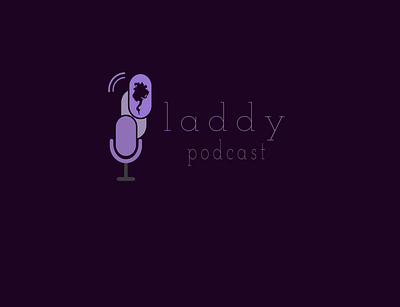 laddy podcast logo concept artwork brand name design icon illustration laddy podcast logo logo design logo icon podcast art podcast logo podcasting vector