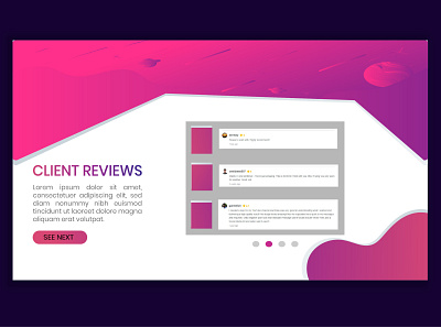 Client Review Page Design ui ui design ui designer uidesign ux designer uxdesign webdesign website website design