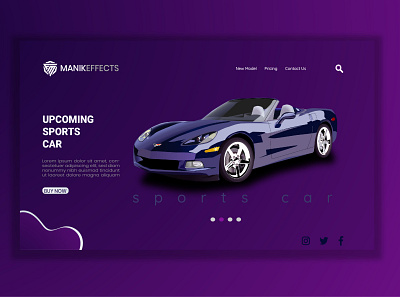 CAR WEB DESIGN TEMPLATE artwork design ui ui design ux ux design webdesign website website design