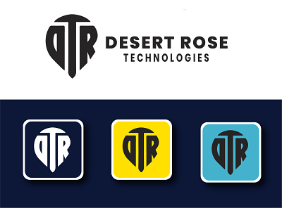 LOGO DESIGN FOR DESERT ROSE TECHNOLOGY artwork brand name design illustration logo logo design logo icon vector