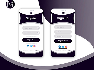 Apps Sign In / Sign Up Screen Design