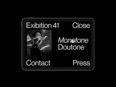 Monotone/Duotone art direction clean layout menu motion motion graphics simple typography