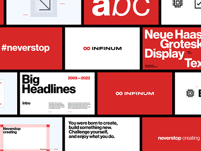 Infinum - Rebranding art direction branding clean design grid layot logo simple typography