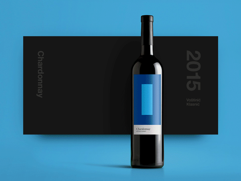 Voštinić Klasnić Wine Labels art direction bottle branding clean color simple typography wine