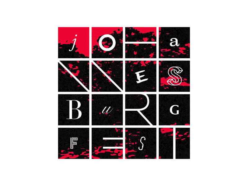 Johannesburg Festival Branding abstract animated behance branding clean color festival grid logo simple