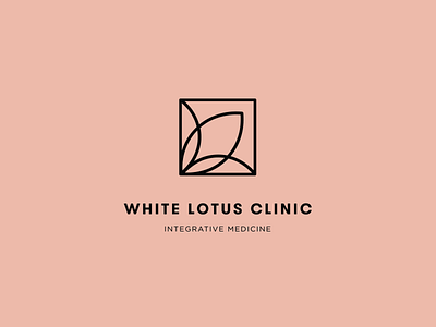 White Lotus Logo brand development branding design graphic design icon icon logo integrativecare integrativemedicine logo logo design type typography wellness wellness logo