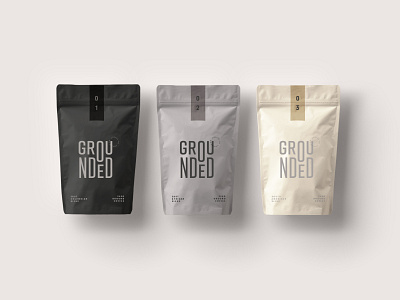 Grounded Coffee Packaging Concept brand development branding coffee coffee brand coffee branding coffee packaging design graphic design logo logo design logo mark packaging packaging concept packaging design type typography