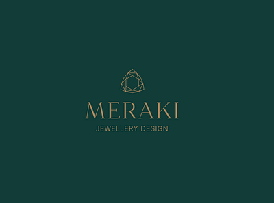 Meraki Jewellery Design Logo brand development branding design graphic design icon jewellery jewellery design logo logo design logo designer logo designs logodesign logotype type typography vector