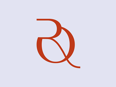 RQ Monogram adobe illustrator brand dev brand development branding branding design design graphic design logo logo design monogram monogram logo type typography
