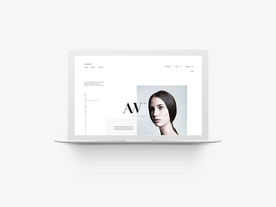 Verve - Capsule Collection Mockup branding digital digital design fashion home page uxui website design