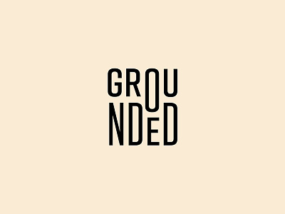 Grounded Coffee branding coffee design lettering logo type