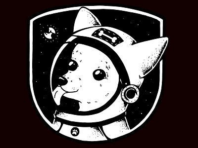 El viaje de Huahua chihuahua cool cute dog earth fun good boy helmet illustration mexico pet pets space spacesuit stars universe