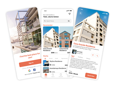 Apartment Rental UI Design by Afaqih Deaz Tratama on Dribbble