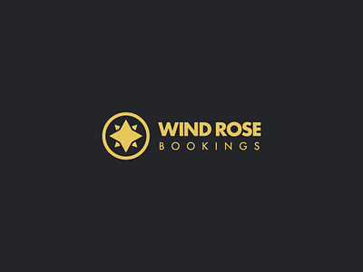 Wind Rose bookings branding concept design flat geometic illustration illustrator logo minimal typography vector wind rose