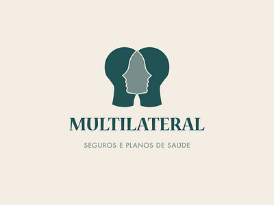 Multilateral v1 badge branding concept design face face logo flat geometic illustration illustrator logo minimal typography vector