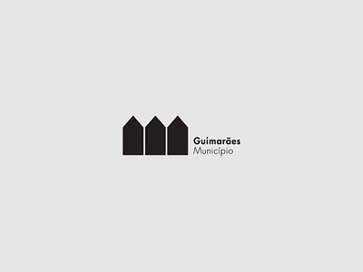 Guimarães Municipio badge branding city city branding concept design flat geometic guimarães icon illustrator logo minimal portugal typography vector