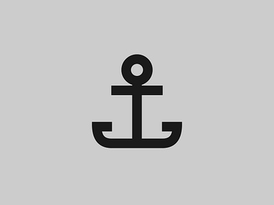 Anchor anchor anchor logo art badge branding concept design flat geometic icon illustrator logo minimal ocean vector