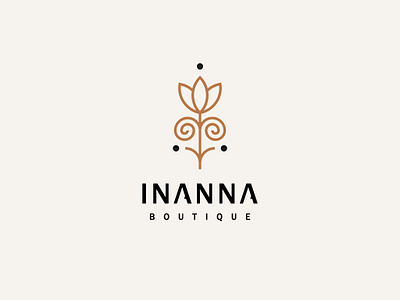 Inanna v2 art badge boutique branding concept design flat flower geometic icon illustration illustrator logo minimal typography vector