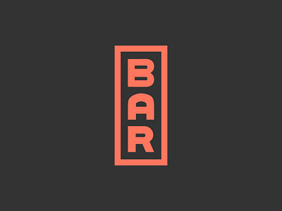 Bar badge bar beer branding concept design flat geometic illustrator logo minimal pub typography vector