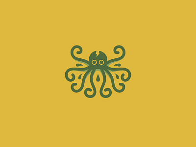 Puss animal art badge branding concept design flat geometic icon illustration illustrator logo minimal ocean octopus vector