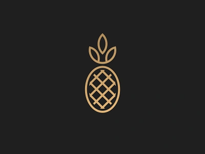 Pineapple ananas art badge branding concept design flat food fruit geometic icon illustration illustrator logo minimal pineapple vector