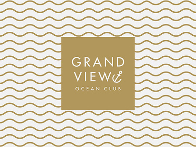 Grandview O. C. v2 art badge branding concept design flat geometic hotels icon illustration illustrator logo minimal ocean restaurant typography vector