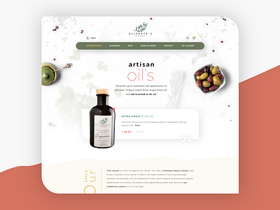 Olive - Homepage branding clean design grunge logo olive olive oil oliveoil typography ui ui ux web web design