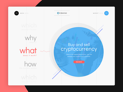 Coin Site Concept bitcoin bitcoin exchange bitcoins buy clean cryptocurrency minimalist sell web