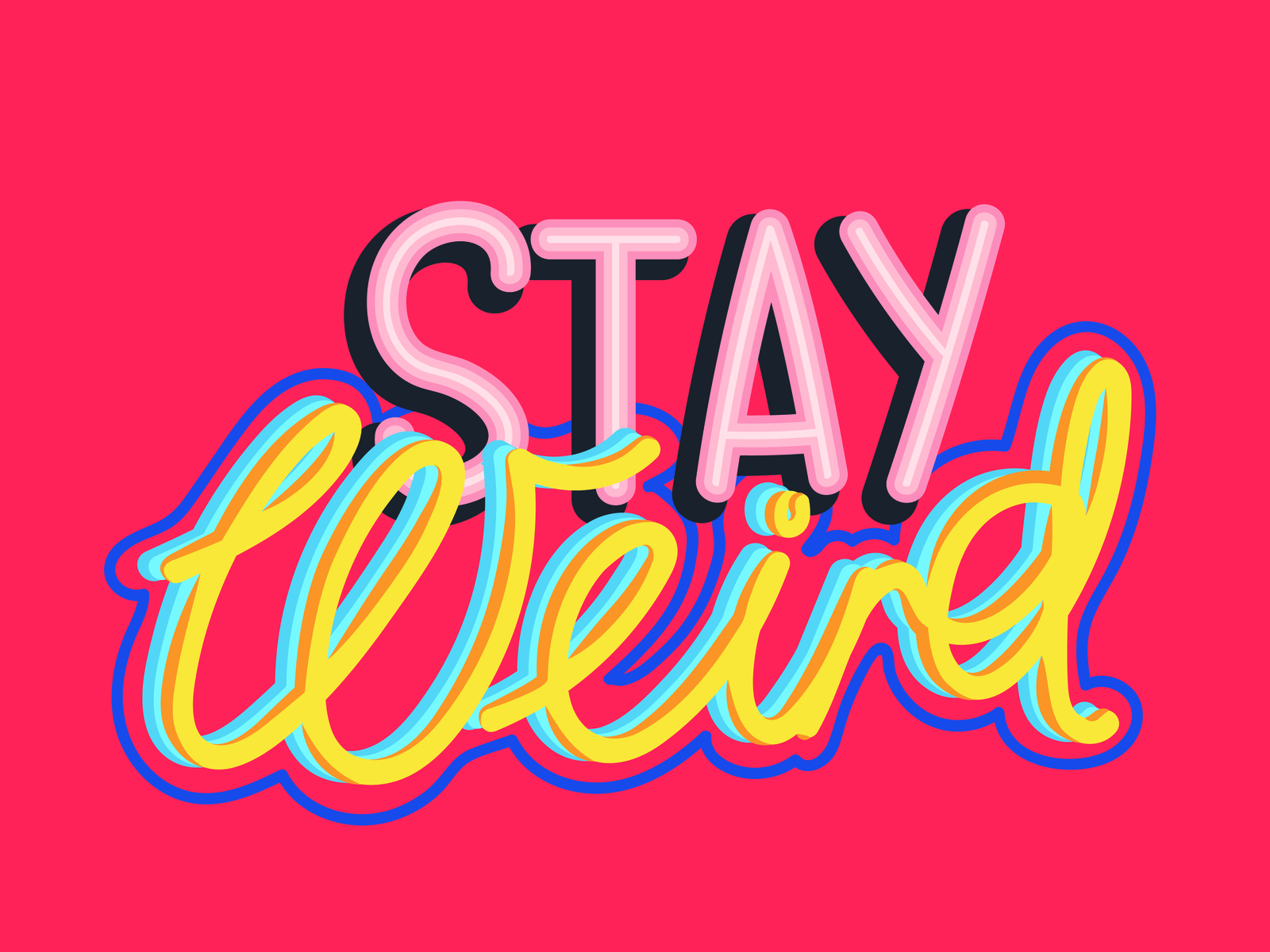 Stay Weird Wallpaper  Download to your mobile from PHONEKY