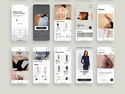 Fashion App UI ui ux