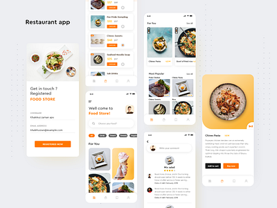 Restaurant App by Samsul karim (shanto) on Dribbble