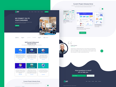 Digital agency landing page