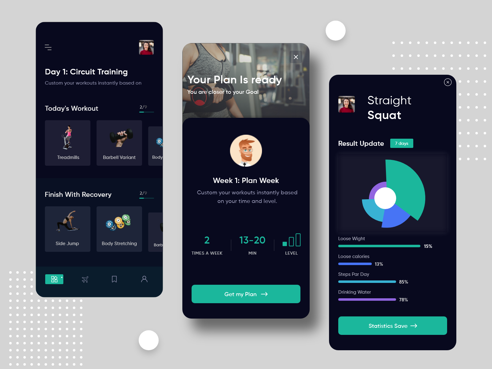 Fitness app by Samsul karim (shanto) on Dribbble