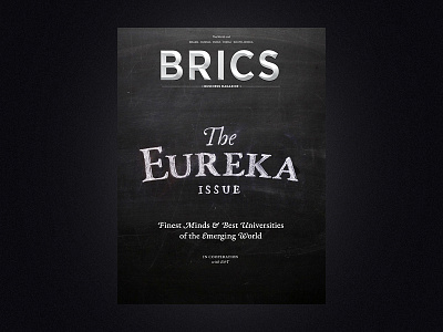BRICS Magazine cover brics chalk chalkboard cover