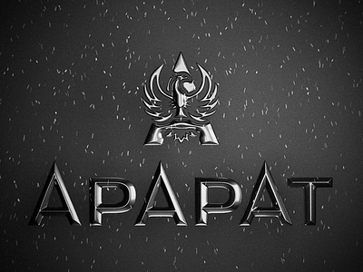 Ararat logo 3d logo lowpoly