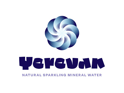 Yerevan water logo arevakhach drops infinity sign water whirlpool yerevan