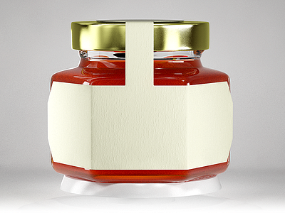 Honey jar 3d honey jar mockup