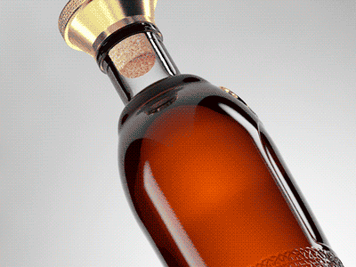 Ararat Nairi bottle 3d ararat brandy displacement packaging vray