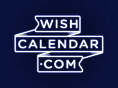 Wishcalendar.com logo neon