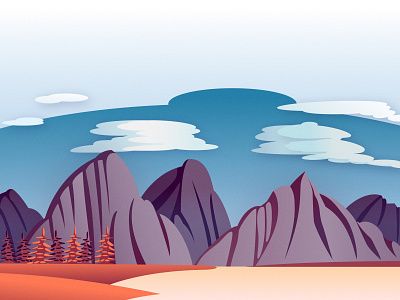 Northern Heights 2d canada flat illustration minimal nature outdoors vector