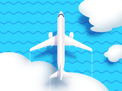 Where do you want to fly? 2d airplane flat illustration minimal travel travel app vector