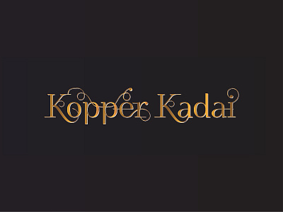 Indian Restaurant Logo | Kopper Kadai