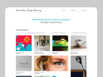 Portfolio Website branding design flat grid portfolio portfolio website typography ui ux web web site website