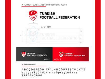 Turkish Football Federation Logo Re-Design branding company logo concept design logo typography