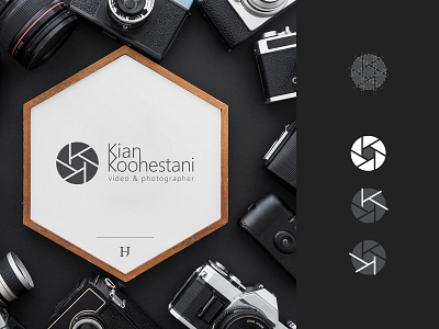 Kian Kouhestani's logo branding creative design creativity design logo logo design monogram personal branding personal logo pictogram