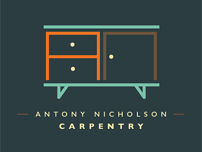 Logo for Antony Nicholson Carpentry adobe adobe illustrator branding graphic design graphic designer graphics illustrator logo logo design retro