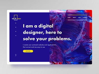 Portfolio landing page - Tall&Keen