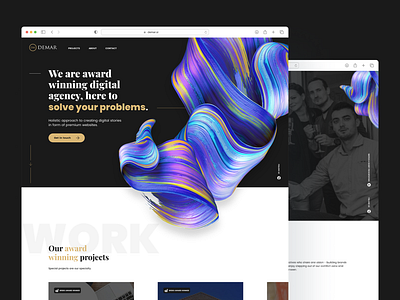 Digital agency Landing page