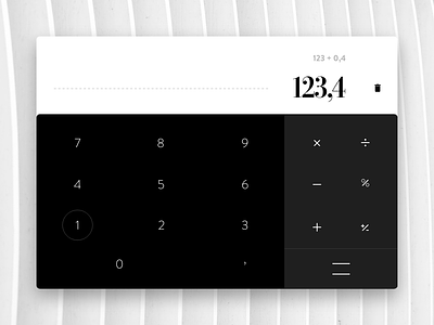 UI Design - Calculator adobexd ui ux